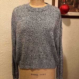 H&M Divided Marble Pullover Crew Neck Sweater Size L